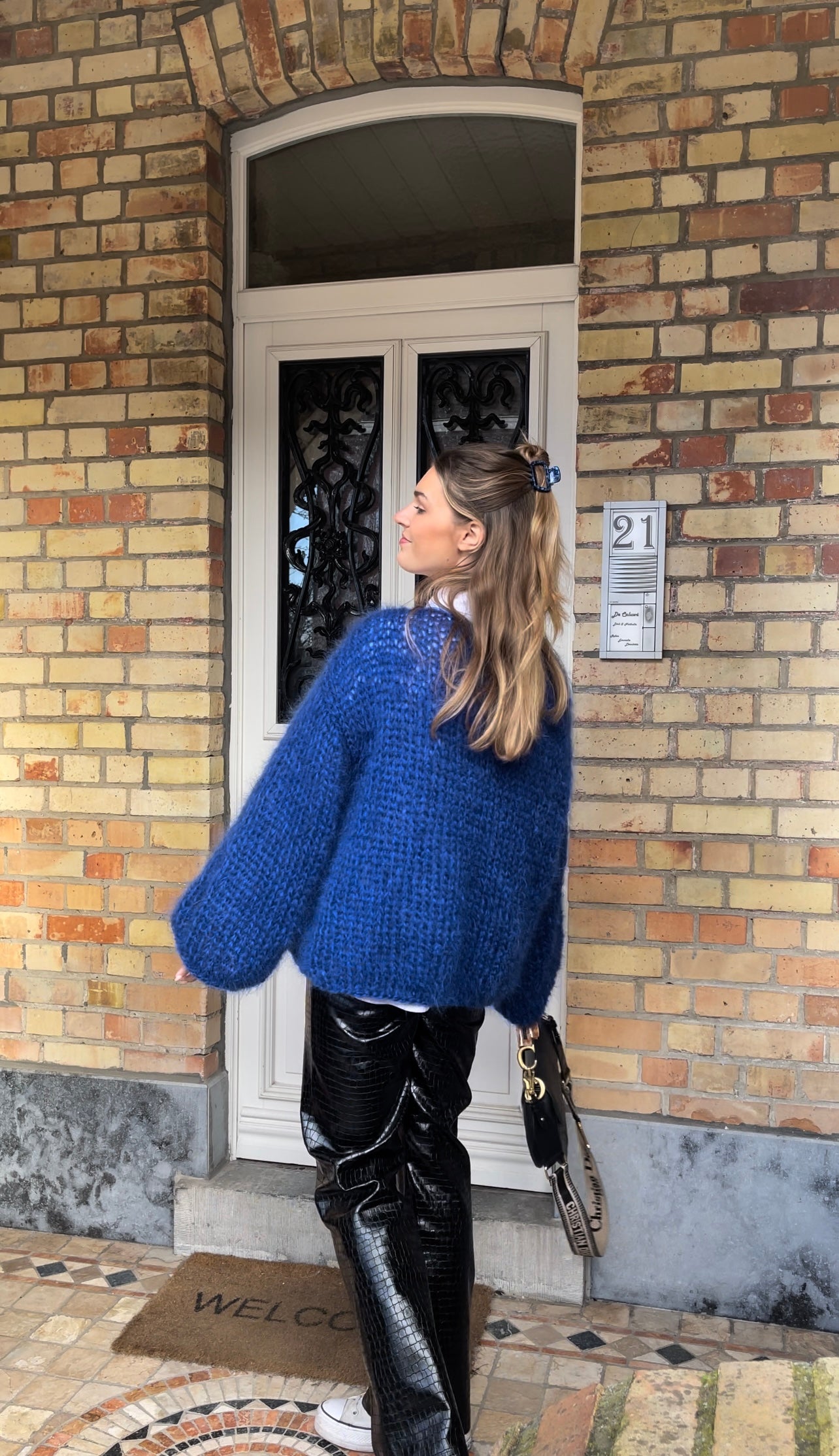 OVERSIZED OLIVIA KNIT - koningsblauw