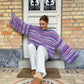 OVERSIZED OLIVIA KNIT - Purple rain